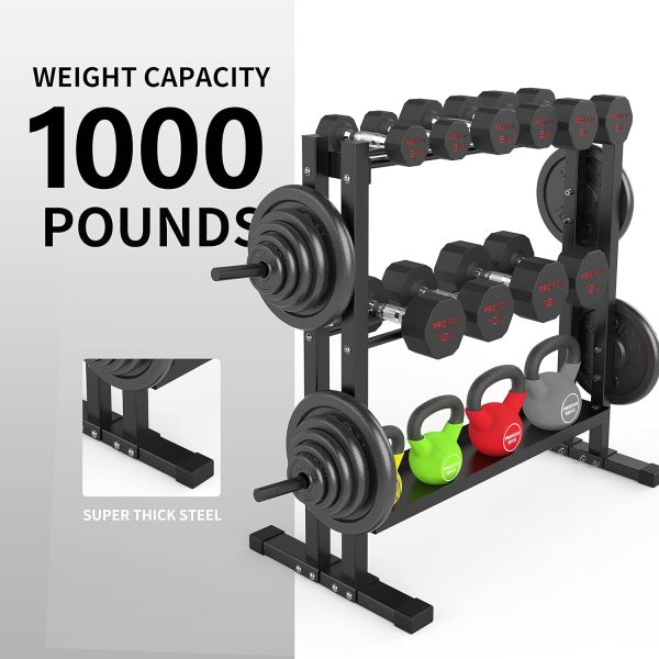 PROIRON Kettlebell Dumbbell Rack - Image 5