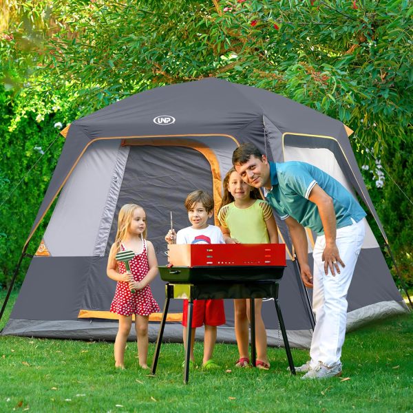UNP 4-Person Tent, Portable Cabin Tent, Camping Tent 4-Person Easy Set Up, - Image 6