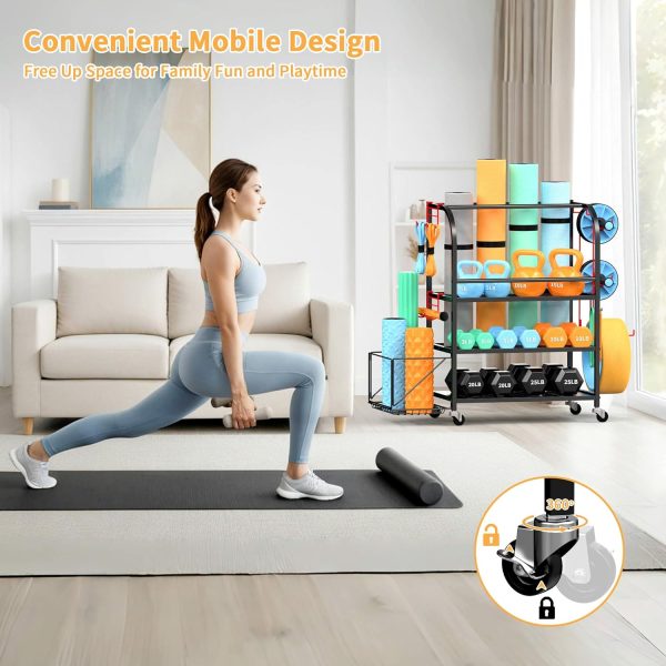 Dumbbell Rack, Weight Rack for Home Gym, 3-Tier 600LBS Metal Home Gym - Image 5