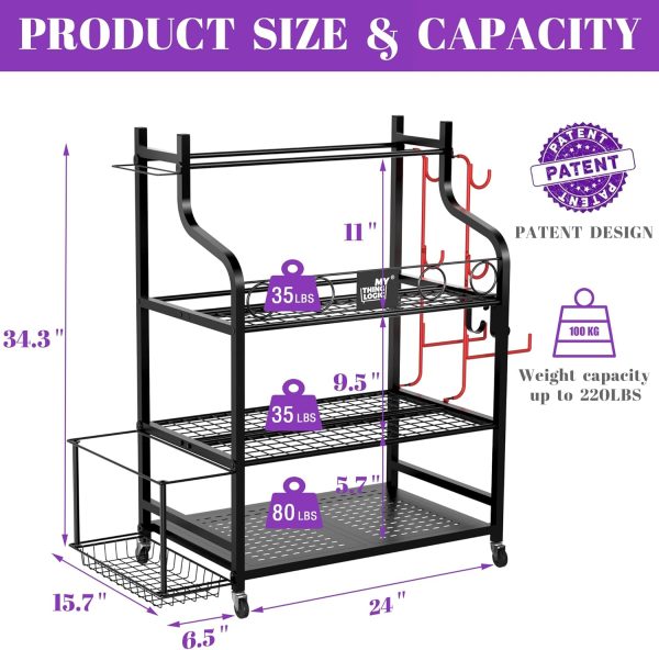 Mythinglogic Yoga Mat Storage Racks,Home Gym Storage Rack for Dumbbells - Image 5