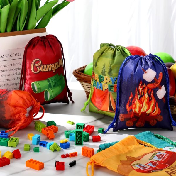 Cunno 24 Pieces Camping Party Favor Bags Camping Gift Treat Bags Camp Theme - Image 4