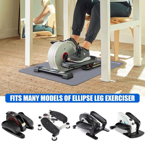TOBWOLF Non-Slip Workout Mat for Ellipse Leg Exerciser, Ellipse Machine Mat - Image 5
