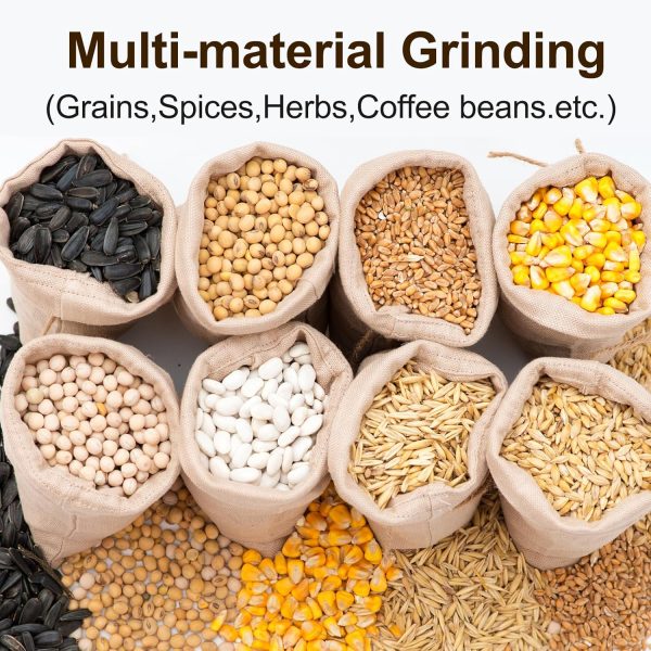 Goldtouch 150g High Speed Electric Grain Mill Grinder, 1500W 110V Stainless - Image 4