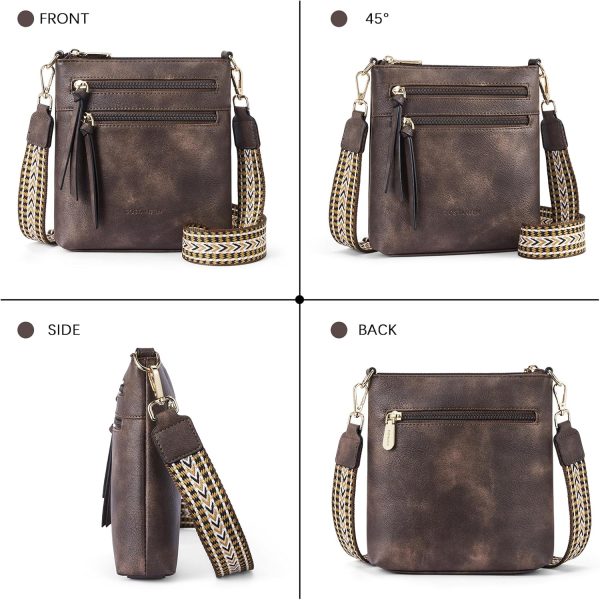 BOSTANTEN Crossbody Bags Purses for Women Trendy Soft Leather Shoulder - Image 7
