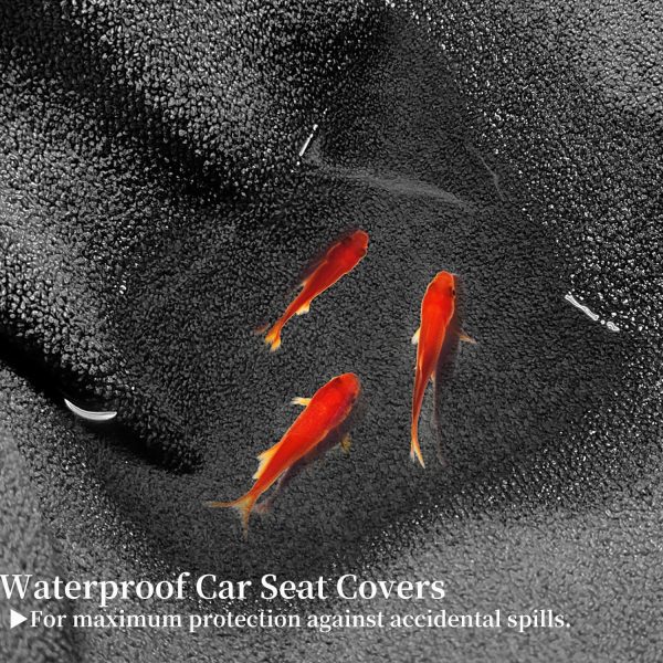 VOPHIA Waterproof Sweat Towel Car Seat Cover for Post Gym Workout, Running, - Image 2