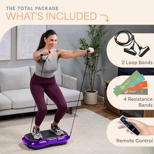 LifePro Vibration Plate Exercise Machine - Whole Body Workout Vibration - Image 8