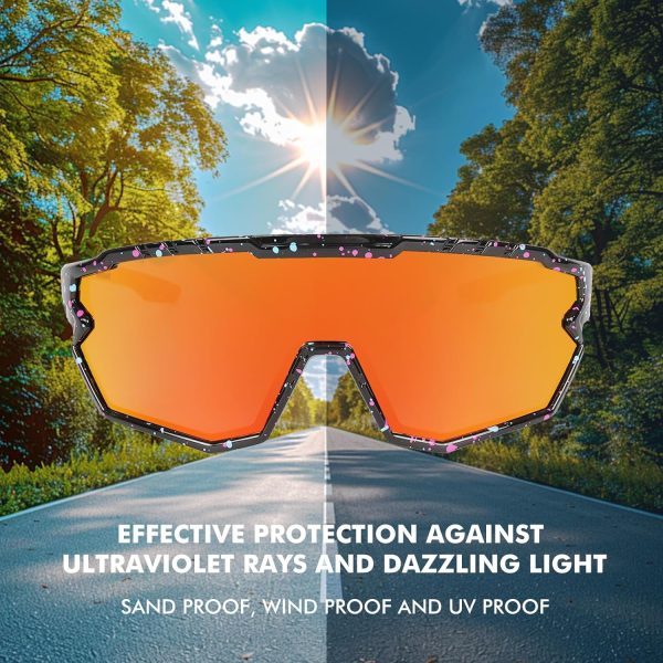 Polarized Sunglasses Cycling Glasses for Adult and Youth Men Women - Image 2
