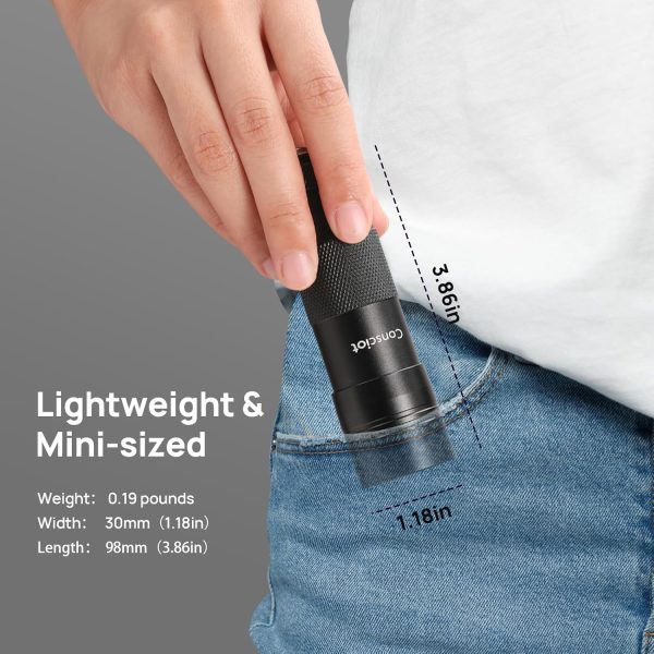 UV Flashlight Black Light, Consciot 12 LED 395nm Ultraviolet Blacklight, - Image 5