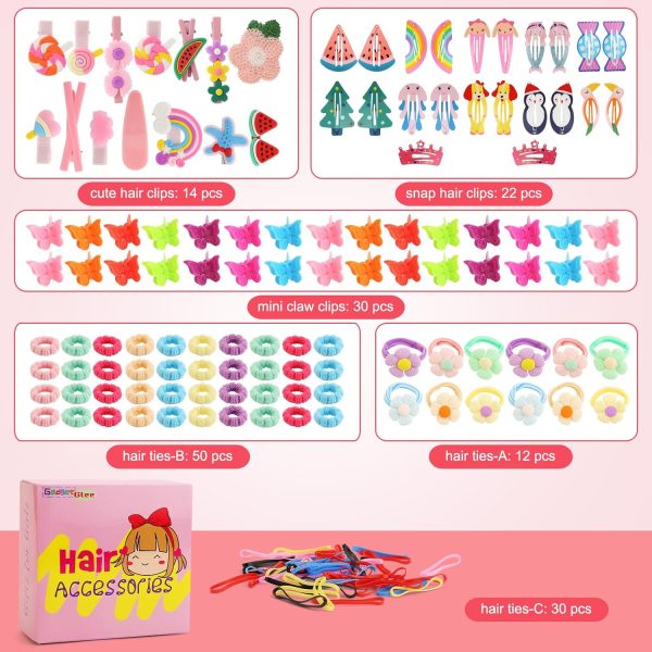 Toddler Girls Hair Accessories Kit, Hair Clips Little Girl Barrettes Kids - Image 4