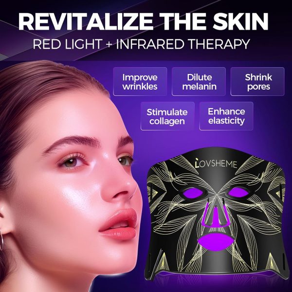 Red Light Therapy for Face, LED Face Mask Light Therapy, Red Light Mask for - Image 3