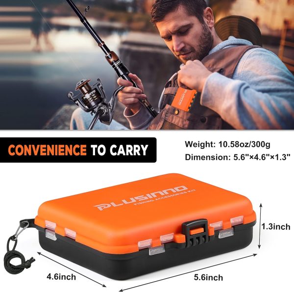PLUSINNO 201pcs Fishing Accessories Kit, Fishing Tackle Box with Tackle - Image 3