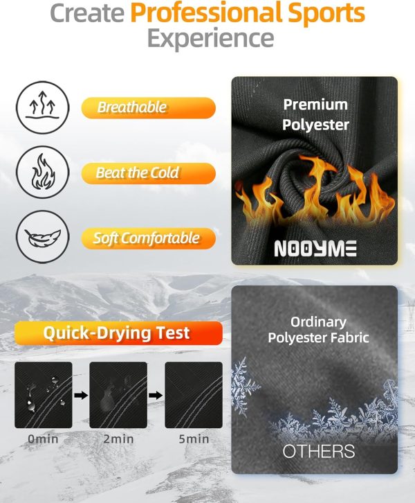 NOOYME Thermal Underwear for Women Long Johns for Women, Base Layer Women - Image 3