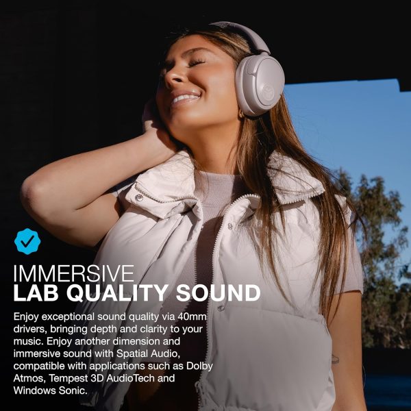 JLab JBuds Lux ANC Wireless Headphones, Mauve, Hybrid Active Noise - Image 2