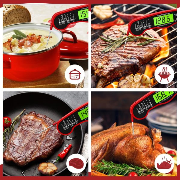 Digital Meat Thermometer for Cooking - Waterproof Kitchen Thermometer with - Image 7