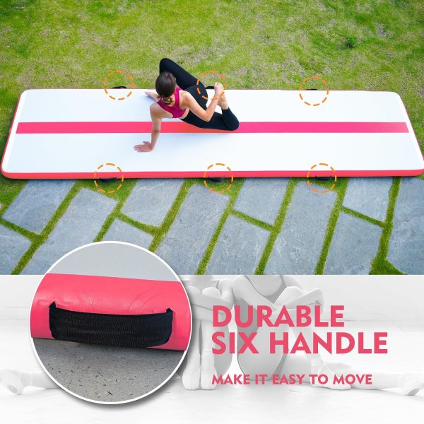 FunWater Gymnastics Mat Inflatable Air Tumble Track 10ft/13ft Tumbling Mat - Image 2