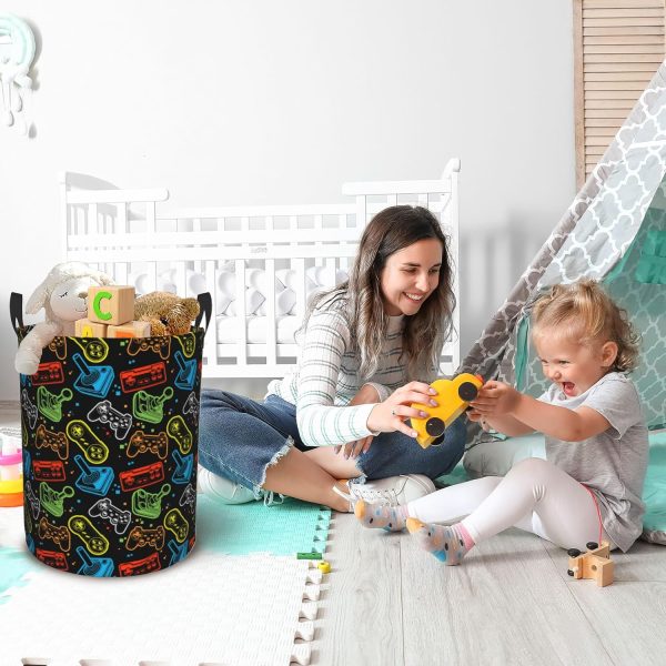 Laundry Basket,Large Oxford Fabric Fabric Storage Basket Toy Storage Box - Image 7