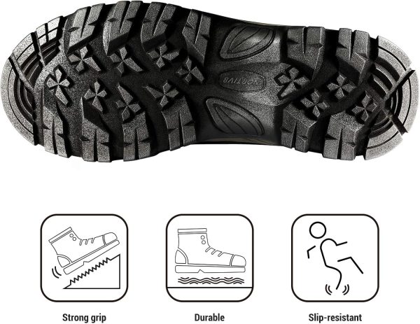 NORTIV 8 Men's Insulated Waterproof Construction Hiking Winter Snow Boots - Image 4