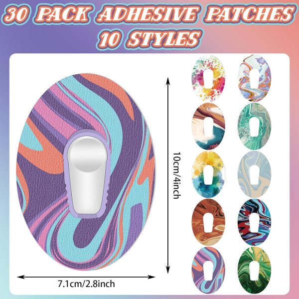 30 Pack Adhesive Patch CGM Tape Breathable Adhesive Patches Pre Cut - Image 2