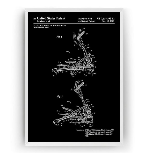 Magic Posters Elliptical Exercise Machine 2009 Patent Print - Gym Sports - Image 5