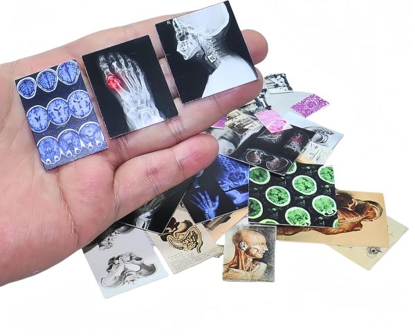 57 Pcs 1/6 Scale Miniature Vintage Medical Posters - Realistic Mini Things - Image 3