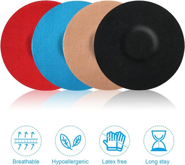 80 Pcs Adhesive Patch Color Sensor Covers, Continuous Glucose Monitor - Image 3