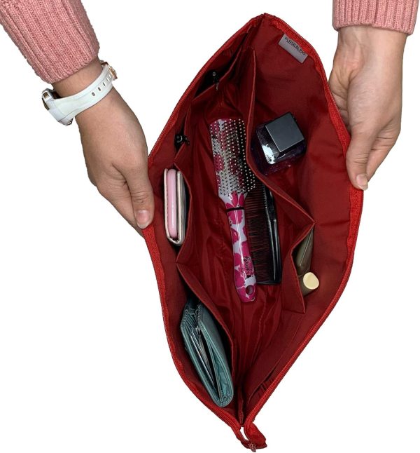 Slim Purse Organizer Insert with Zipper For Handbags and Totes, Purse To Go - Image 3