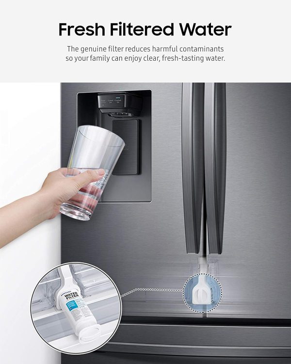 SAMSUNG Genuine Filter for Refrigerator Water and Ice, Carbon Block - Image 2