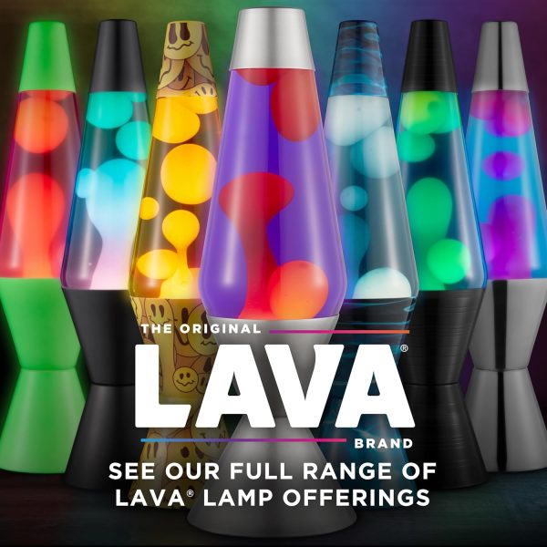 LAVA® Lamp - 14.5" Night Swim - The Original Motion Light - White Wax and - Image 5