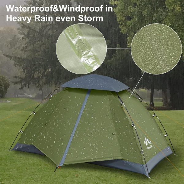Night Cat Upgraded Backpacking Tents 1 2 Persons Easy Clip Setup Camping - Image 4