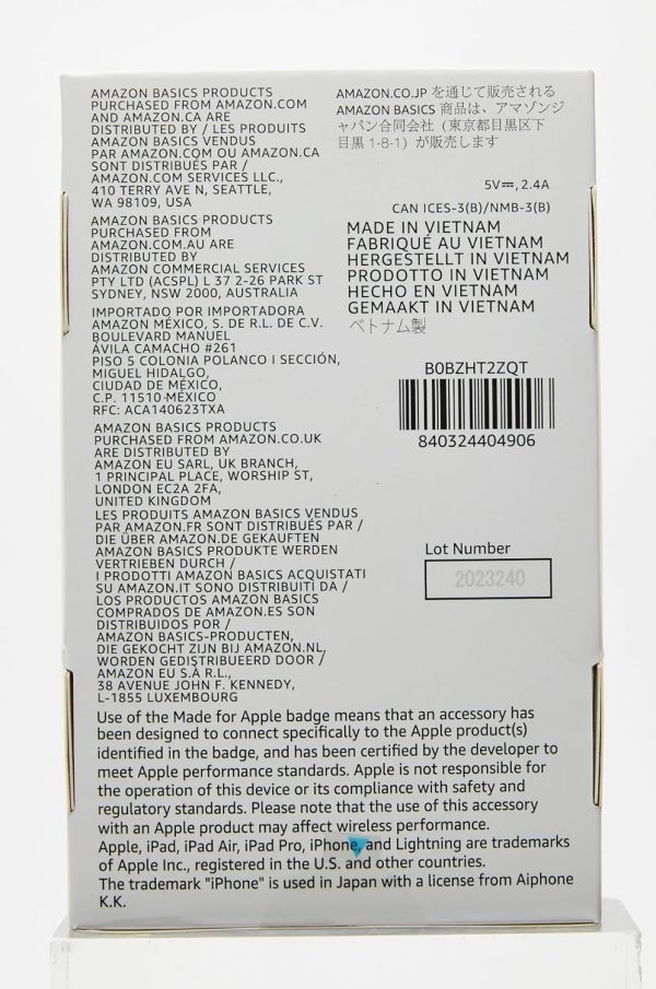 Amazon Basics - USB-A to Lightning ABS Charger Cable (10 feet), MFi - Image 9