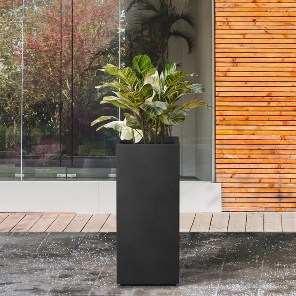 Kante 20.3" H Tall Rectangular Concrete Planter, Modern Square Diameter - Image 3