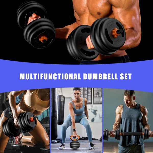 Adjustable Dumbbells 45lbs Free Weight Dumbbell Set with Connector Used as - Image 2