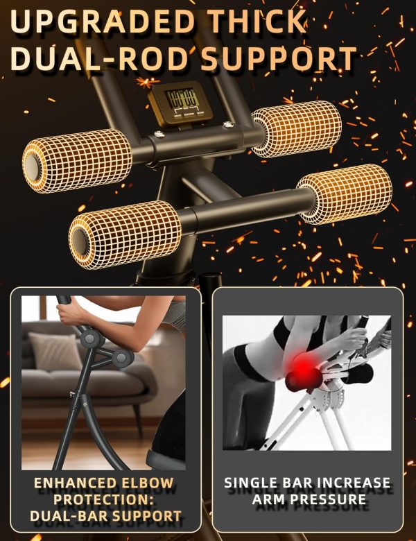 Ab Workout Equipment, Ab Machine for Home Gym Coaster With Height - Image 2