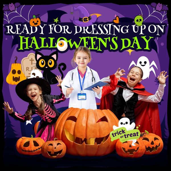 Joycover Doctor Costume for Kids, Kids Scrubs Halloween Costumes For Girls - Image 3