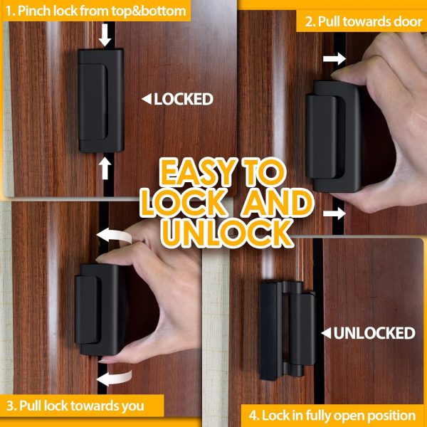 Home Security Door Lock Door Lock Security Door Reinforcement Lock Metal - Image 4