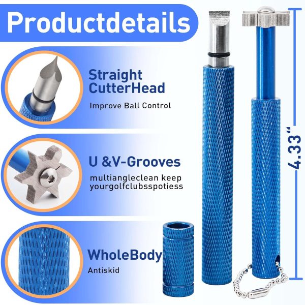 Golf Club Cleaner Kit, Magnetic Hanging Golf Club Brush and 2 Golf Club - Image 4