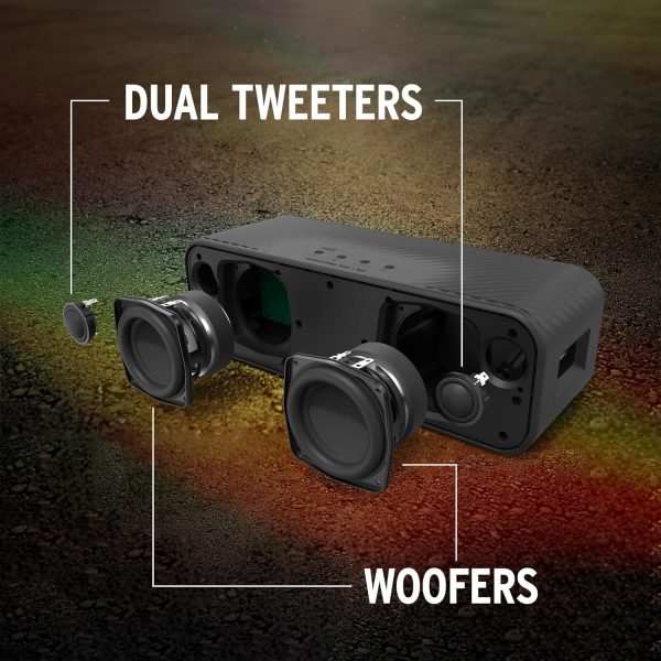 Klipsch The Detroit Portable Bluetooth Speaker with Dual 1" tweeters and 3" - Image 6