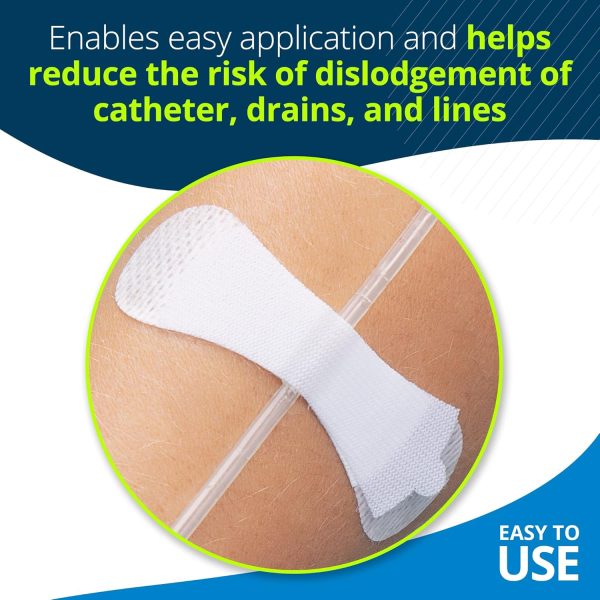 TIDI Grip-Lok Small Securement Device ― Pack of 100 ― White ― Flexible - Image 6