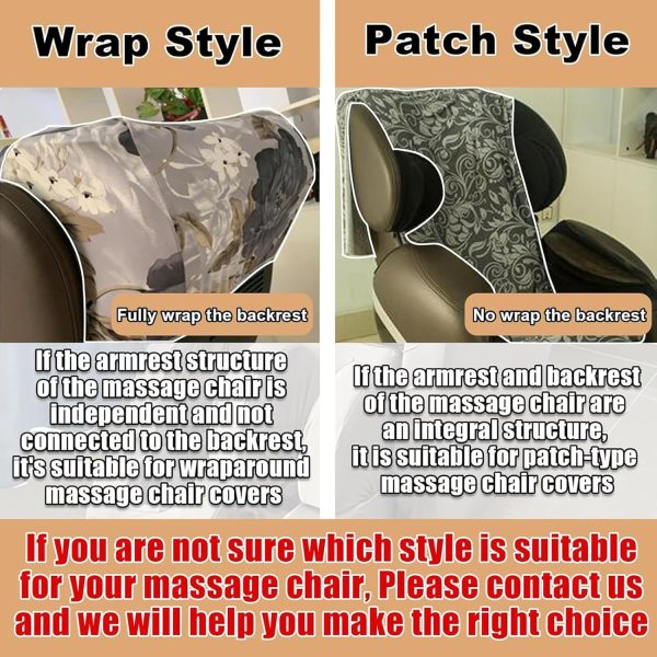 Dustproof Massage Chair Cover, Full Body Shiatsu Zero Gravity Chair Covers - Image 6