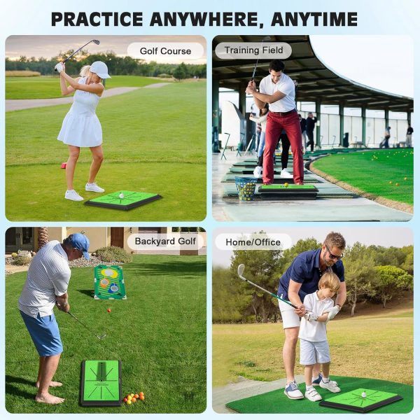 Golf Hitting Mat, Golf Mat Practice Indoor & Outdoor for Swing Path - Image 7