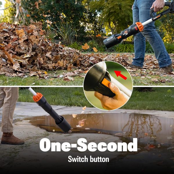 WORX Nitro 40V LEAFJET WG585 Leaf Blower Cordless with Battery & Charger, - Image 6