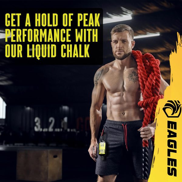 EAGLES Pro Grade Liquid Chalk Mess-Free Chalk for Weightlifting, Gymnastics - Image 6