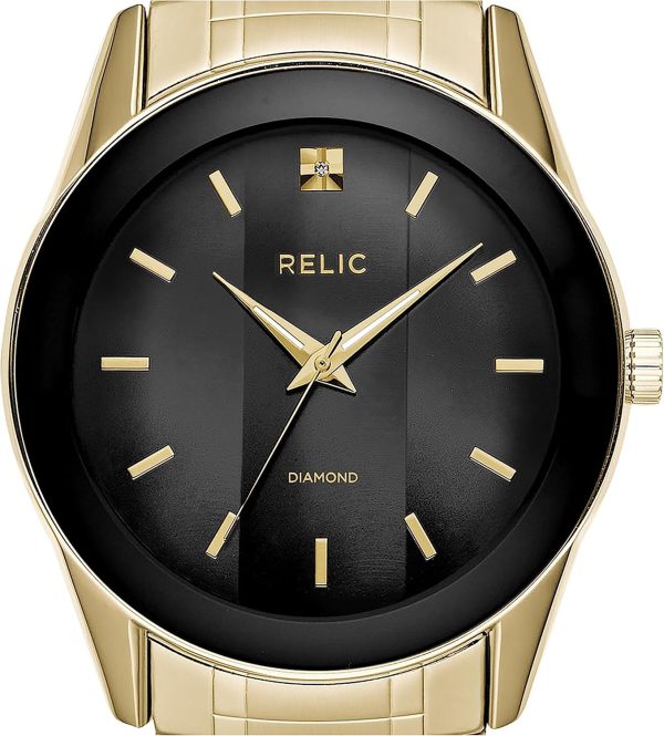 Relic by Fossil Men's Rylan Three-Hand Gold Stainless Steel Bracelet Watch - Image 2