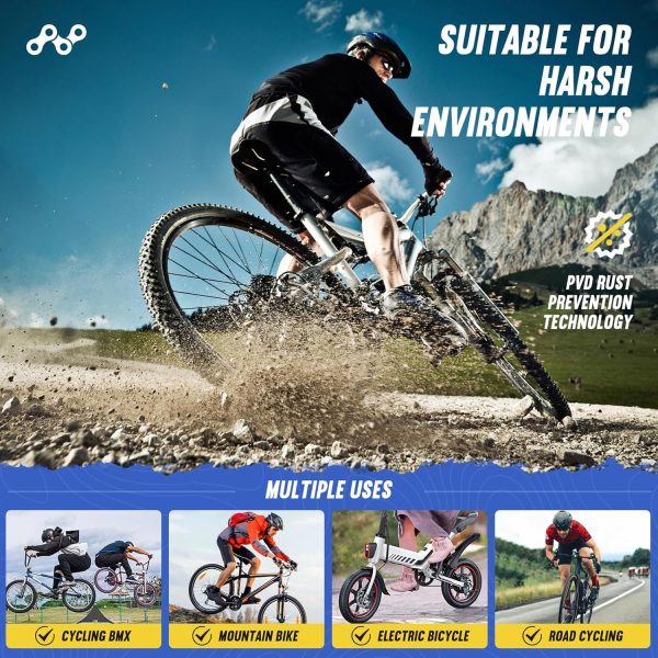 Bike/E-Bike Chain Kit 8/9/10/11 Speed Chain - Road & Mountain Bicycle Chain - Image 4