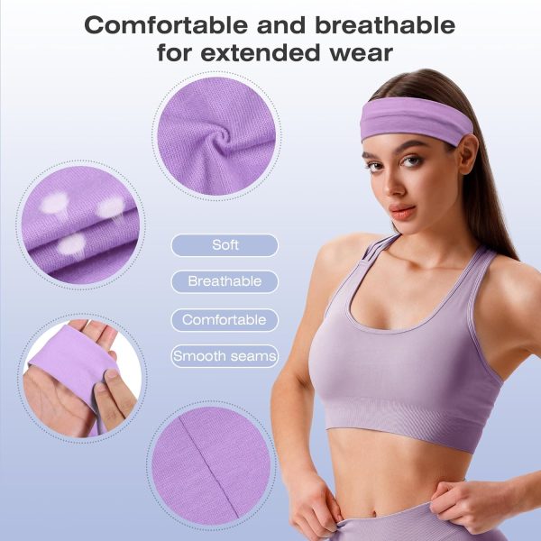 Headbands for Women – 16Pcs Non-Slip Cotton Cloth Headbands for Women's - Image 4