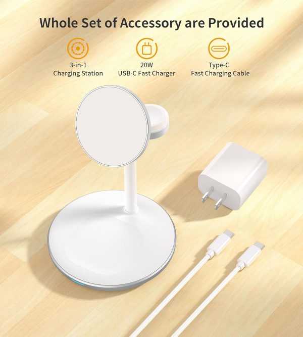 3 in 1 Wireless Charging Station for Apple Devices, Standard 15W Fast - Image 7