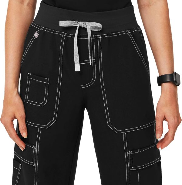 FIGS Yendi High Waisted Cargo Jogger Scrub Pants for Women — High Rise, - Image 8