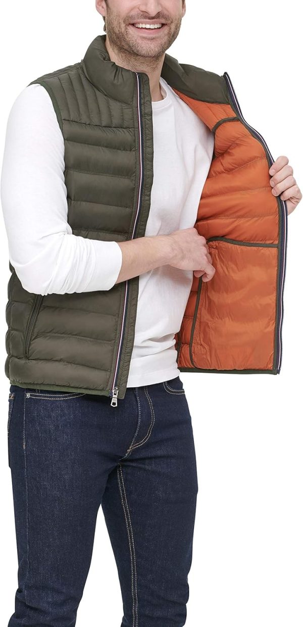 Tommy Hilfiger Men's Lightweight Packable Puffer Vest Jacket - Image 6