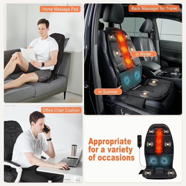 Back Massager with Heat for Pain Relief Deep Tissue, Portable Massage Chair - Image 4