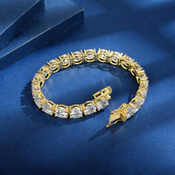 Gemsme Tennis Bracelets for Women and Men, Diamond Bracelets for Women, 18k - Image 4